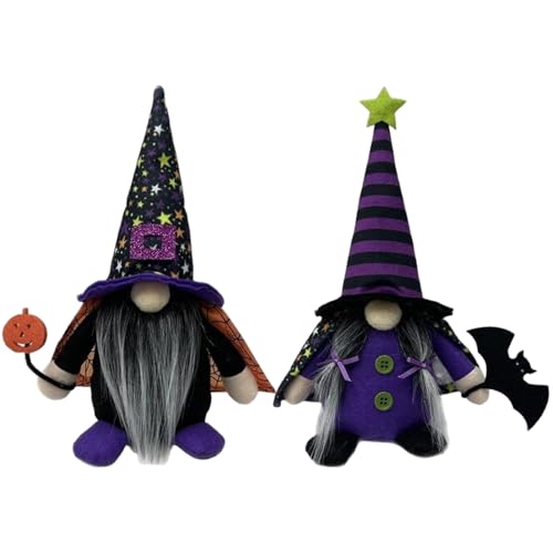 Stück Halloween-Zwerge, lustige gesichtslose Plüschzwerge mit Hut und Umhang, Küchenhexenpuppen-Dekorationen für den Halloween-Partytisch zu Hause, Küchenhexenpuppe für viel Glück, Zwerge, Plüsch-Küc von DAGLLGEW