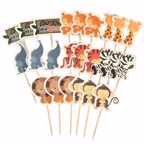 Tierkuchen Topper 96pcs 8 Stile Babyparty Cupcake Topper Doppelseite Animal Cupcake Toppers für Geburtstagsfeier Hochzeit Jubiläumsbedarf Tierkuchen Topper 96pcs 8 Stile Babyparty Cupcake Topper Doppelseite Animal Cupcake Toppers für Geburtstagsfeier Hochzeit Jubiläumsbedarf von DAGLLGEW