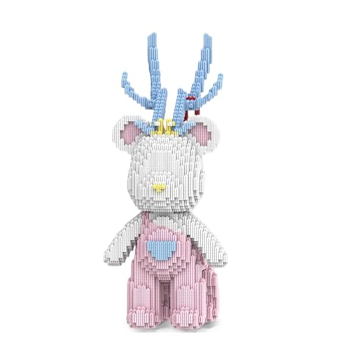 DAHONPA Animal Dream Weißer Hirsch Micro Bausteine Set (7200 Teile) Geschenk für Erwachsene und Kinder von DAHONPA