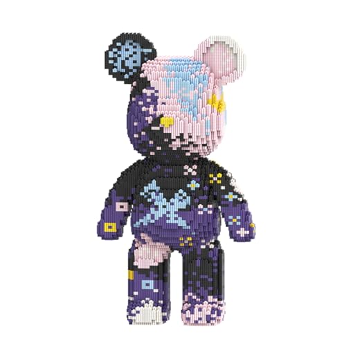 DAHONPA Animal Series Graffiti Lila Bär Brick Baustein-Set, 5600 Stück Micro Brick Sets, Modell Dekorieren Geschenk für Jungen & Mädchen DAHONPA Animal Series Graffiti Lila Bär Brick Baustein-Set, 5600 Stück Micro Brick Sets, Modell Dekorieren Geschenk für Jungen & Mädchen von DAHONPA