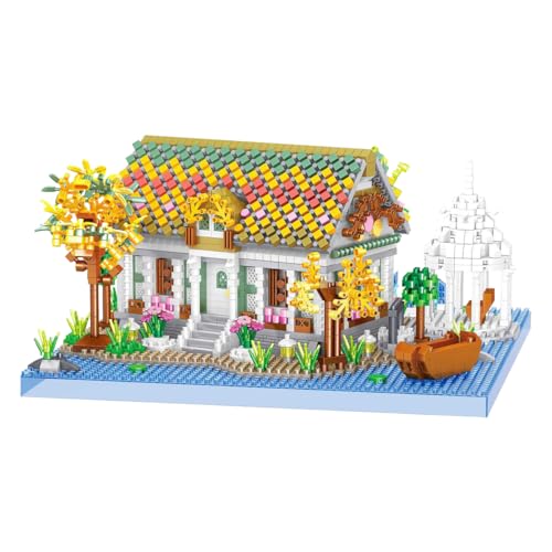 DAHONPA Architecture Valley House Micro Mini Bausteine Modellset (2604 Teile), Geschenk für Kinder und Erwachsene von DAHONPA