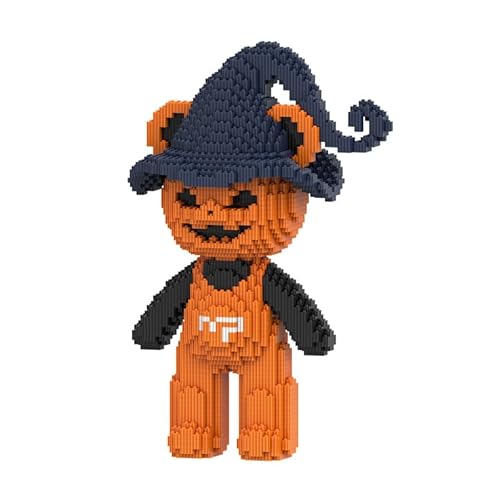 DAHONPA Halloween Kürbis Bär Baustein Set, 2715 Stück Micro Brick, Halloween Dekoration Geschenk, Home & Office Decor DAHONPA Halloween Kürbis Bär Baustein Set, 2715 Stück Micro Brick, Halloween Dekoration Geschenk, Home & Office Decor von DAHONPA
