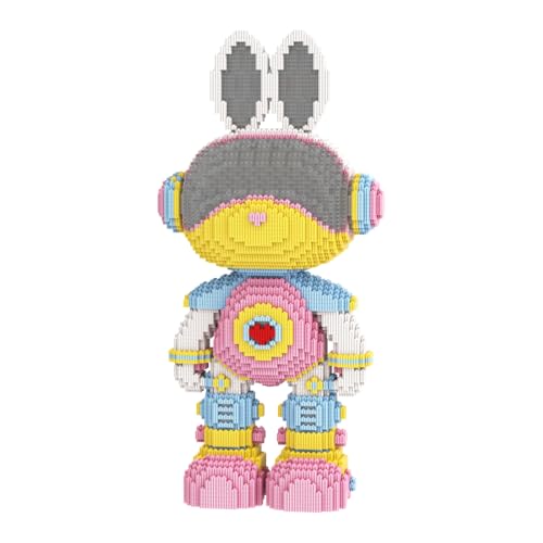 DAHONPA Interstellar Mikro-Baustein-Set mit Hasen-Mädchen, 8800 Teile, Kontrastfarben-Design, Dekoration, Geschenk für Liebhaber, Männer und Frauen von DAHONPA