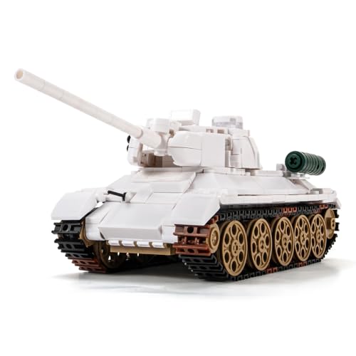 DAHONPA T-34 weißer Panzer-Armee-Baustein (518 Stück), Militär-historische Sammlung, Modell mit 2 Soldatenfiguren, Spielzeug, Geschenke für Kinder und Erwachsene von DAHONPA