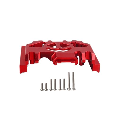 DAIHAOEE 1 Stück 1/10 Getriebe RC Upgrade Teil Aluminiumlegierung Silent Performance Rc Getriebe for Trx4 RC Autoteil Rot(Rood) von DAIHAOEE