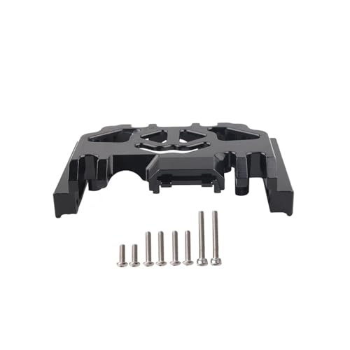 DAIHAOEE 1 Stück 1/10 Getriebe RC Upgrade Teil Aluminiumlegierung Silent Performance Rc Getriebe for Trx4 RC Autoteil Rot(Zwart) von DAIHAOEE