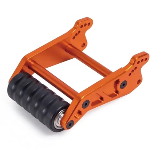 DAIHAOEE 1 stück Metall Einstellbare Wheelie Bar Anti Roll Rad Upgrade Teile for 1/8 for Losi LMT 4WD Solide Achse RC Monster Truck for RTR Grave Digger(Orange) von DAIHAOEE