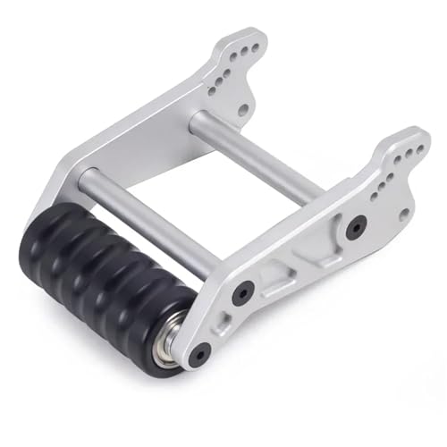 DAIHAOEE 1 stück Metall Einstellbare Wheelie Bar Anti Roll Rad Upgrade Teile for 1/8 for Losi LMT 4WD Solide Achse RC Monster Truck for RTR Grave Digger(Silver) von DAIHAOEE