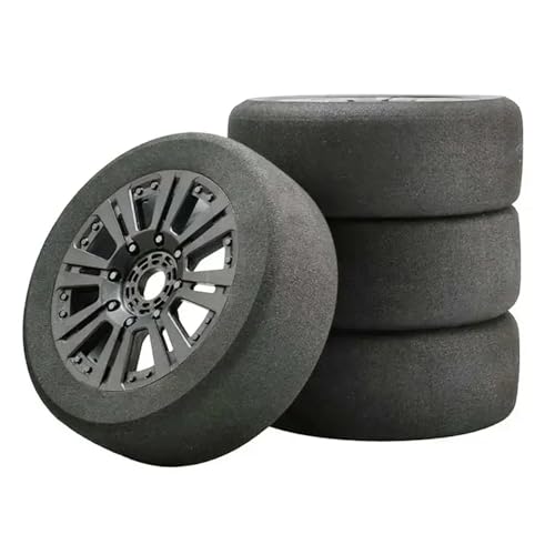 DAIHAOEE 17mm Hex 1/8 RC Schaum Reifen Rad Felgen 118mm Set for HSP for HPI Racing Auto(B) von DAIHAOEE