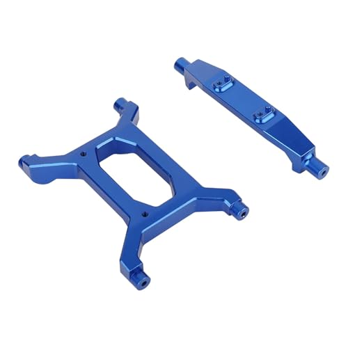 DAIHAOEE 2 stücke Metall Hinten Unten Chassis Klammer Rahmen Unterstützung for Axial SCX6 for AXI05000 1/6 RC Crawler Auto Upgrade Teile(Blauw) von DAIHAOEE