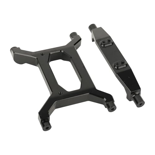 DAIHAOEE 2 stücke Metall Hinten Unten Chassis Klammer Rahmen Unterstützung for Axial SCX6 for AXI05000 1/6 RC Crawler Auto Upgrade Teile(Zwart) von DAIHAOEE