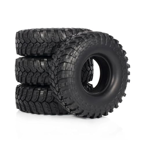 DAIHAOEE 4 STÜCKE 115 MM 1,9 "Gummireifen mit Einlageschaum for Beadlock-Felgen 1/10 RC Crawler Chassis for SCX10 TRX4 for Capra TF2 HB von DAIHAOEE