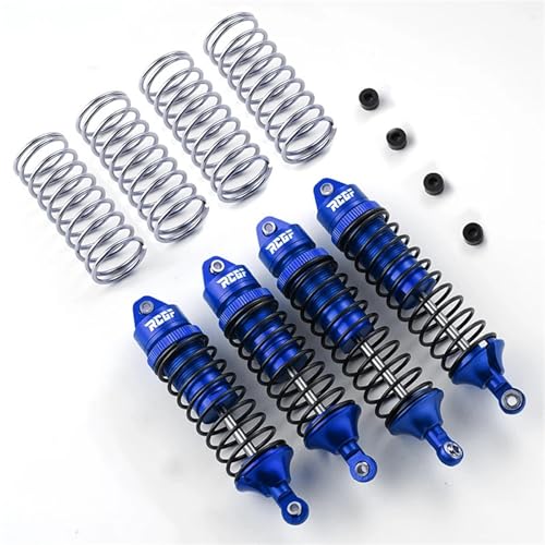DAIHAOEE 4X Aluminium Vorne Hinten Stoßdämpfer Absorber LOS23301 for 1/10 for Losi for Lasernut U4 for Tenacity DB TT Pro Verbesserte Teile zubehör(Dark Blue) von DAIHAOEE