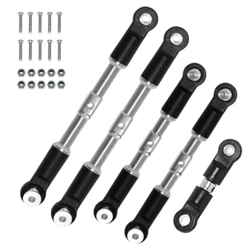 DAIHAOEE 5 stücke Stahl Spannschlösser Camber Links Toe Links Set Verknüpfung for Arrma 1/7 Infraction Limitless Felony 1/8 for Typhon Upgrade Teile von DAIHAOEE