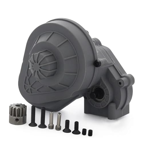 DAIHAOEE 56T Kunststoffschale Getriebezahnradsatz Getriebe for 1/10 RC Crawler Auto Axial for SCX10/SCX10 II 90047 90104 Upgrade Teile(Gray Gearbox) von DAIHAOEE