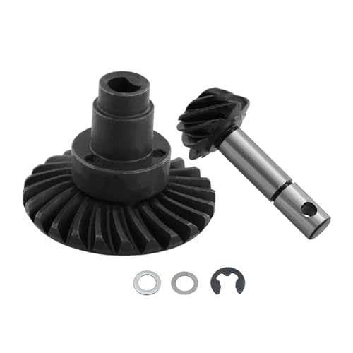 DAIHAOEE 8T 24T/27T/30T/33T Stahl-Kegelradgetriebe for 1/10 RC Crawler for Axial SCX10 II III 90046 axi03014 for Capra 1.9 utb(8T 24T) von DAIHAOEE