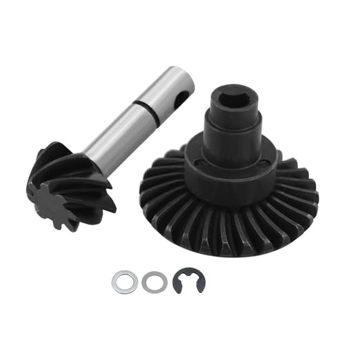 DAIHAOEE 8T 24T/27T/30T/33T Stahl-Kegelradgetriebe for 1/10 RC Crawler for Axial SCX10 II III 90046 axi03014 for Capra 1.9 utb(8T 27T) von DAIHAOEE