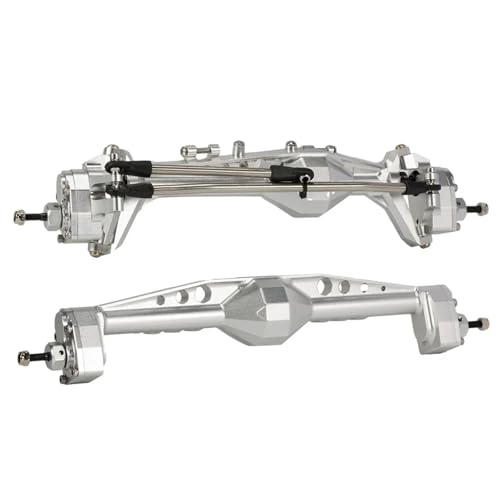 DAIHAOEE Aluminium Offset F9 Portal Achse mit Einstellbare Oberen Link Montieren Konstante Geschwindigkeit Driveshift for 1/10 RC Crawler for Capra Wraith(Silver Axle F-R) von DAIHAOEE