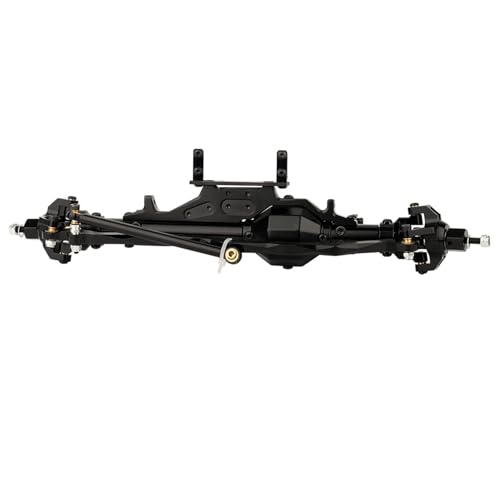 DAIHAOEE CNC Aluminium Komplette Vorder- und Hinterachse for 1/10 RC Crawler for Rock for Racer for Axial for Wraith 90018 RR10 Upgrade Teile(Black Front 1pc) von DAIHAOEE