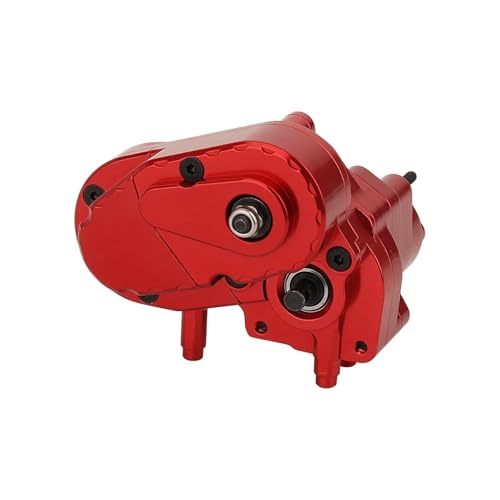 DAIHAOEE CNC Komplette Getriebe Dig Übertragung Box Dig Getriebe for 1/10 RC Crawler Axial for SCX10 II AXI03004 for Capra 1,9 UTB Upgrade Teile(Rood) von DAIHAOEE