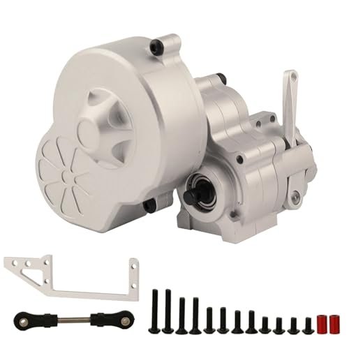DAIHAOEE CNC-Metallgetriebe-Abschaltgetriebe mit Getriebe for Axial SCX10 AX10 for Wraith 1/10 RC Crawler Car Truck Neue Upgrade-Teile(Sliver) von DAIHAOEE