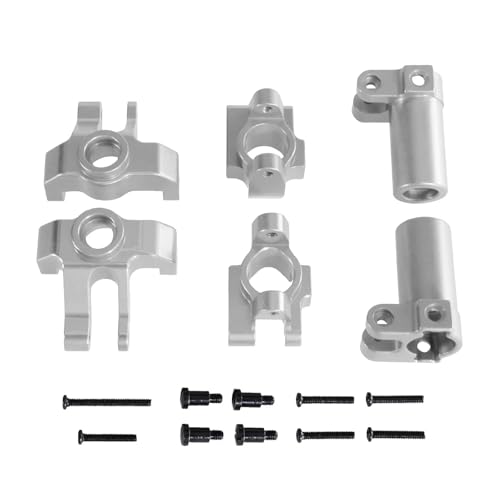 DAIHAOEE Geeignet for MN1/12 MN86S G500 MN128 Fernbedienung Auto Metall Lenkung Tasse C-Sitz Hinten Rad Sitz Upgrade Teile Und Zubehör(Silver) von DAIHAOEE