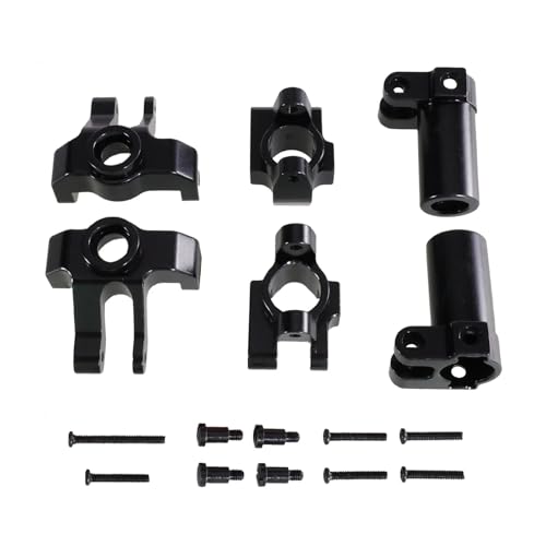 DAIHAOEE Geeignet for MN1/12 MN86S G500 MN128 Fernbedienung Auto Metall Lenkung Tasse C-Sitz Hinten Rad Sitz Upgrade Teile Und Zubehör(Zwart) von DAIHAOEE