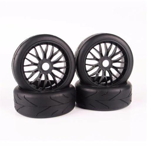 DAIHAOEE Gummireifen und Felgen im Maßstab 1:8 mit 17-mm-Sechskant, passend for HSP for HPI RC Buggy Offroad-Automodell, Spielzeugzubehör von DAIHAOEE