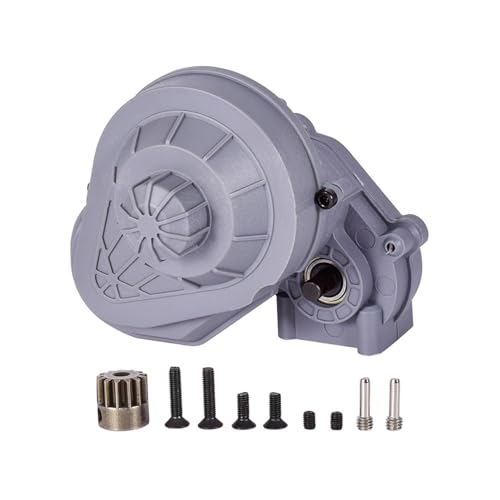 DAIHAOEE Komplettes Getriebe-Getriebezahnrad-Set for 1/10 RC Crawler Car Axial SCX10 SCX10 II 90046 Upgrades Teil 3,17 mm Motorwelle(Grey Gearbox) von DAIHAOEE