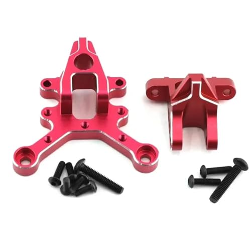 DAIHAOEE Metall-Mittelstrebe, Vorder- und Hinterhalterung for ARRMA BLX 6S 1/8, for Karton, for Typhon, for Outcast, for Talion 1/7, for Limitless, for Mojave, Upgrade-Teile(Rood) von DAIHAOEE