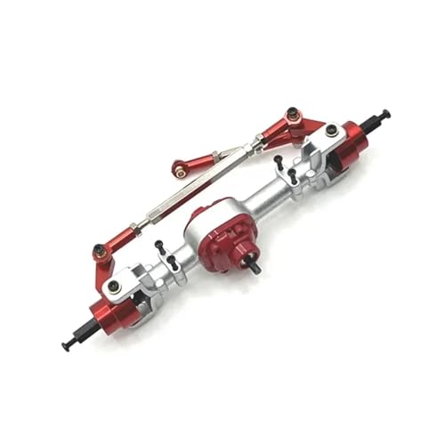 DAIHAOEE Metall-Upgrade, Vorder- und Hinterachsbaugruppen, for MN-Modell 1/12 for MN82 LC79 for MN78 RC-Autoteile(Red Front axle) von DAIHAOEE