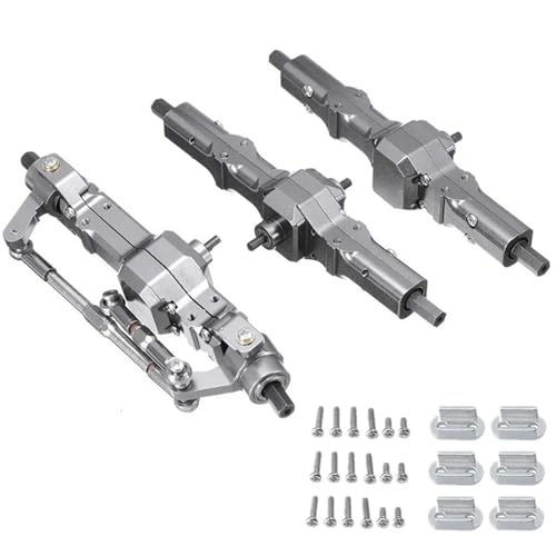 DAIHAOEE Metall Vordere Zwischen Hinterachse for WPL B16 B36 for Q60 Q63 Q64 for FY004 MN-77 6WD 6X6 RC Auto Upgrades Teile(Titanium B) von DAIHAOEE