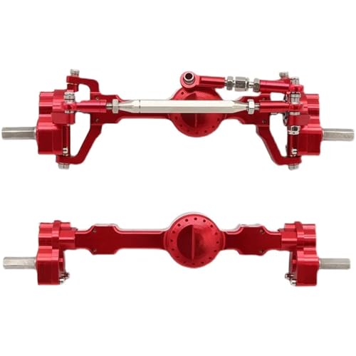 DAIHAOEE for MN D90 FJ45 MN40 MN45 MN90 MN91 MN96 MN99 MN99S MN98 Metall Achse Montage RC Auto Ersatzteile Brücke Montage vorne Hinterachse(Rood) von DAIHAOEE