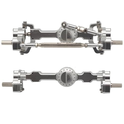 DAIHAOEE for MN D90 FJ45 MN40 MN45 MN90 MN91 MN96 MN99 MN99S MN98 Metall Achse Montage RC Auto Ersatzteile Brücke Montage vorne Hinterachse(Silver) von DAIHAOEE