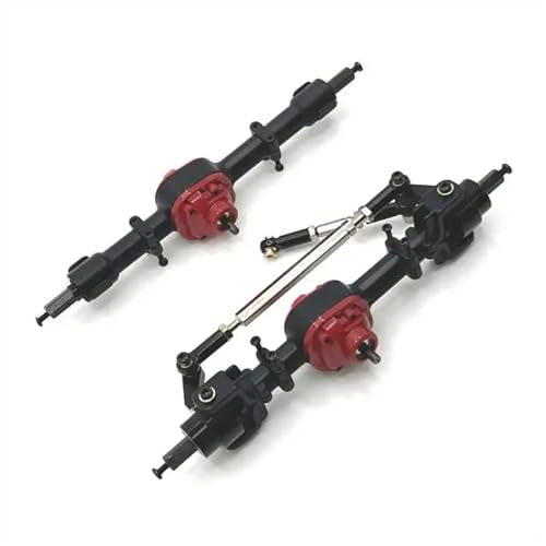 DAIHAOEE for MN1/12 Mn78 Mn82 MN82S Mn99s D90 Achse Rc Zubehör Metall Upgrade, Vorder- Und Hinterachse Baugruppen(Zwart) von DAIHAOEE