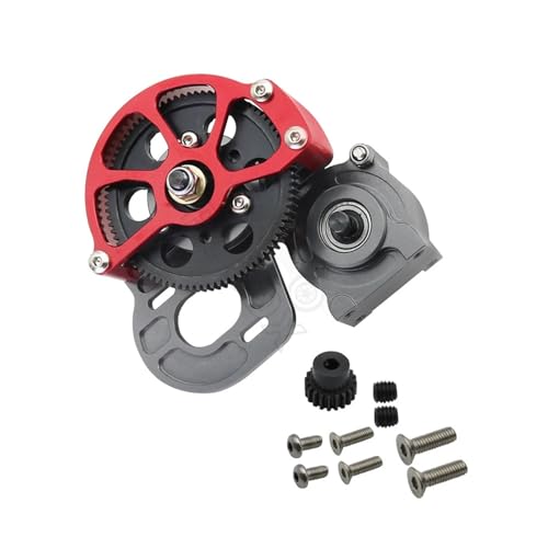 DAIHAOEE for SCX10 Alle Metall Übertragung/Center Getriebe Mit Motor Getriebe for 1/10 Axial SCX10 Getriebe Box Upgrade Teile(Gray) von DAIHAOEE