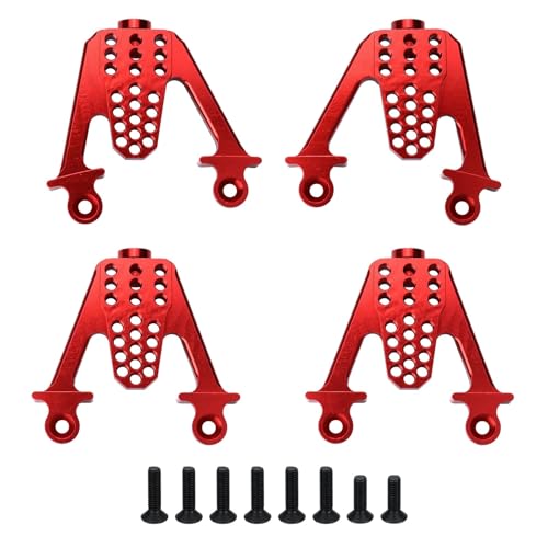 DAIHAOEE for SCX10 Vorne Hinten Stoßdämpfer Schock Türme Montage Post Schocks for 1/10 RC Crawler Axial SCX10 Upgrade Teile(Rood) von DAIHAOEE