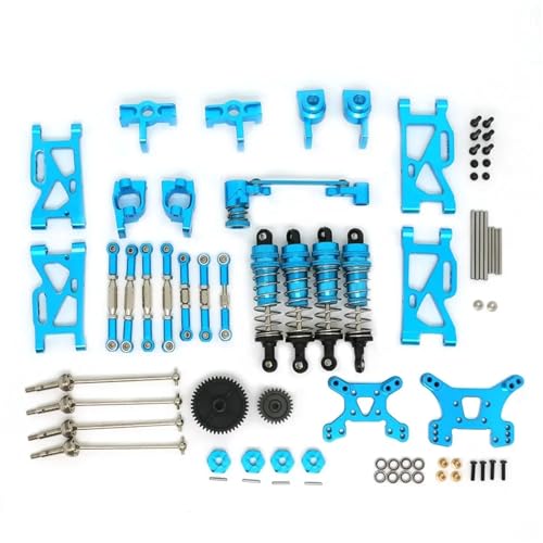 DAIHAOEE for Wltoys 144001 124017 124019 Metall PO Zubehör RC Nachrüstsatz(Blauw) von DAIHAOEE
