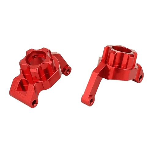 Metall-Achsschenkelträger vorne und hinten, Lenknabenträger, Upgrade-Teile for Tamiya TT-02B TT02B 1/10 RC Drift Car(Rear Red) von DAIHAOEE