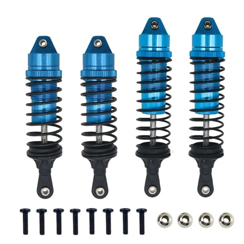Metalle Aluminium Stoßdämpfer vorne und hinten montiert for 1/10 for Traxxas for Slash 4x4 4WD 2WD for Rustler VXL for Stampede RC Auto Upgrade Teil(Blauw) von DAIHAOEE