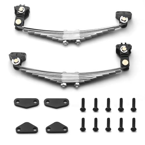 Stahl Stoßdämpfer Suspension Blattfeder Heben Lug Set for 1/14 for Tamiya RC Traktor Anhänger LKW Modell Auto Upgrade Teile(A) von DAIHAOEE