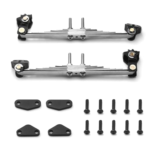 Stahl Stoßdämpfer Suspension Blattfeder Heben Lug Set for 1/14 for Tamiya RC Traktor Anhänger LKW Modell Auto Upgrade Teile(B) von DAIHAOEE