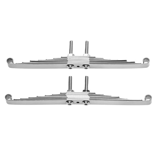 Stahl Stoßdämpfer Suspension Blattfeder Heben Lug Set for 1/14 for Tamiya RC Traktor Anhänger LKW Modell Auto Upgrade Teile(E) von DAIHAOEE