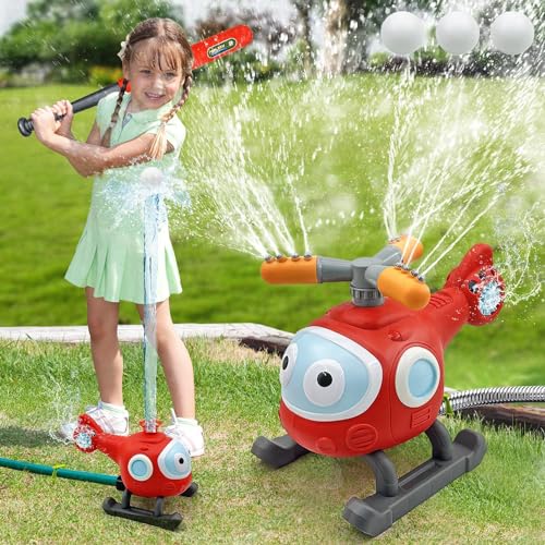Wassersprinkler für Kinder 3 4 5 6 7 8 9 10Jahre,Wasserspielzeug Kinder,Rotierender Sprinkler für den Garten, Wasserspielzeug für Hinterhof, Rasen,Sommerspaß bei Partys im Hinterhof (Ebene) von DAIREN