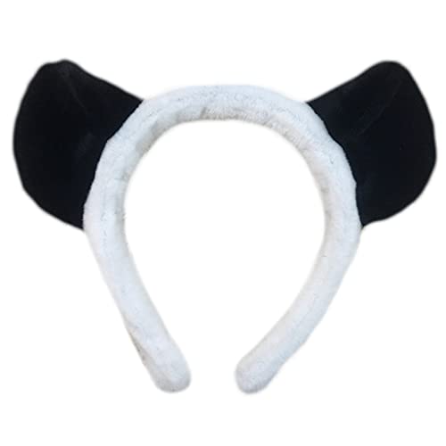 DAISHIAO Niedlicher Plüsch-Haarreifen mit Panda-Ohren, Kopfbedeckung, flauschiges Stirnband, niedlicher Kopfschmuck, Anime-Kostüm, Cosplay-Zubehör DAISHIAO Niedlicher Plüsch-Haarreifen mit Panda-Ohren, Kopfbedeckung, flauschiges Stirnband, niedlicher Kopfschmuck, Anime-Kostüm, Cosplay-Zubehör von DAISHIAO