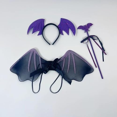 DAJASD 4 Stück Fledermaus Kostüm Mädchen, Halloween Kostüm Kinder Mädchen mit Haarreif, Tüllrock Spinnenrucksack Spinne, Fledermaus Halloween Kostüm für 3-8 Jahre für Karneval Halloween Cosplay Party DAJASD 4 Stück Fledermaus Kostüm Mädchen, Halloween Kostüm Kinder Mädchen mit Haarreif, Tüllrock Spinnenrucksack Spinne, Fledermaus Halloween Kostüm für 3-8 Jahre für Karneval Halloween Cosplay Party von DAJASD