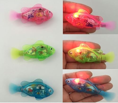 DAJASD 4 Stück Roboter Fisch, Robo Fische für Kinder, Robo Fish, Elektrische Fische mit Leuchtende, Fisch Badewanne Spielzeug Elektrisch, Schwimmende Fische Spielzeug für Kinder Haustiere DAJASD 4 Stück Roboter Fisch, Robo Fische für Kinder, Robo Fish, Elektrische Fische mit Leuchtende, Fisch Badewanne Spielzeug Elektrisch, Schwimmende Fische Spielzeug für Kinder Haustiere von DAJASD