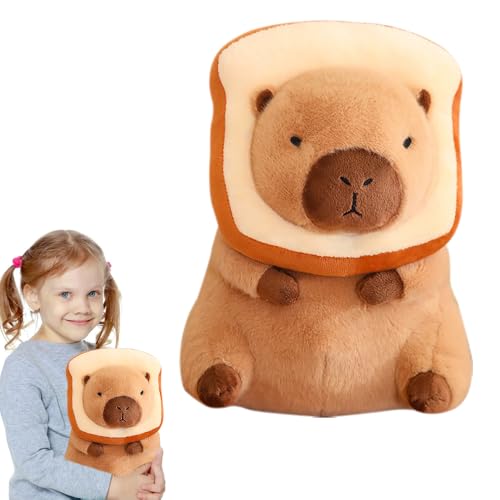 DAJASD Capybara Kuscheltier, 30CM Niedliche Capybara Plüschtier mit Tragbarem Toast Kopfschmuck, Super Weiche Capybara Plush Toy, Niedlichen Capybara Plushies als Geschenk für Kinder DAJASD Capybara Kuscheltier, 30CM Niedliche Capybara Plüschtier mit Tragbarem Toast Kopfschmuck, Super Weiche Capybara Plush Toy, Niedlichen Capybara Plushies als Geschenk für Kinder von DAJASD