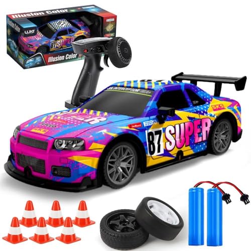 DAJASD RC Drift Car, Schwarz + Rot 4WD für Erwachsene und Kinder ab 8+ Jahre von DAJASD