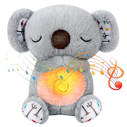 DAJASD Schlummer Otter, Schlummer Koala mit Herzschlag und Musik, Schlummer Otter Kuscheltier, Koala Kuscheltier Kinder Spielzeug mit Beruhigenden Geräuschen, Babyparty Weihnachten Geschenke - Grau DAJASD Schlummer Otter, Schlummer Koala mit Herzschlag und Musik, Schlummer Otter Kuscheltier, Koala Kuscheltier Kinder Spielzeug mit Beruhigenden Geräuschen, Babyparty Weihnachten Geschenke - Grau von DAJASD